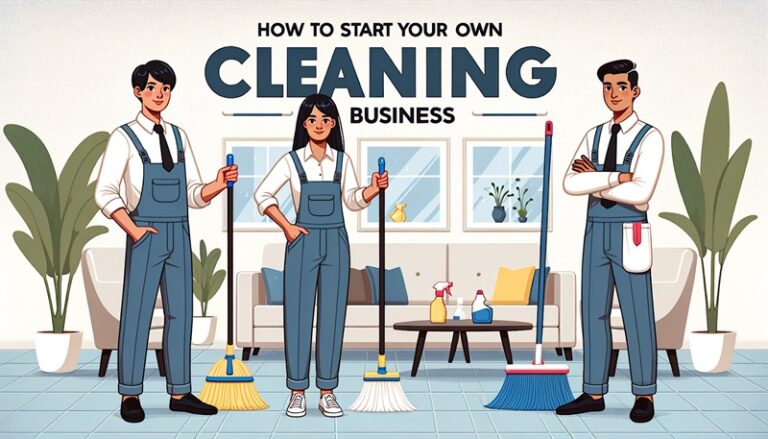 How to Start Your Own Cleaning Business
